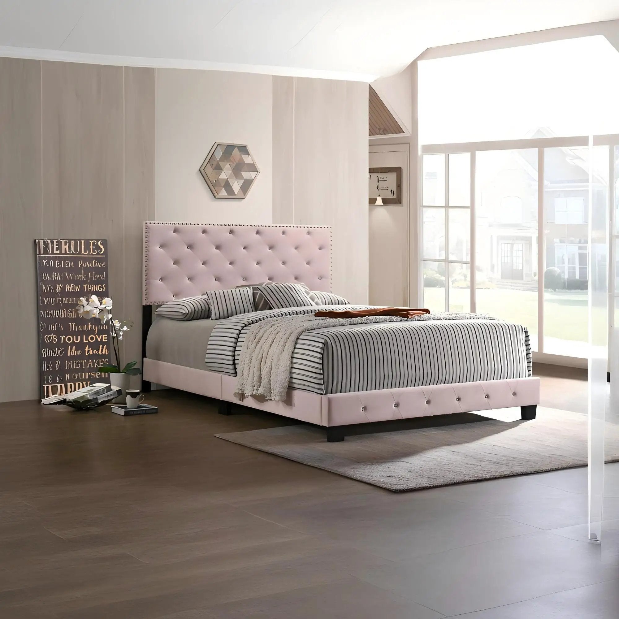 Luxurious Upholstered Bed by Unique Piece Furniture