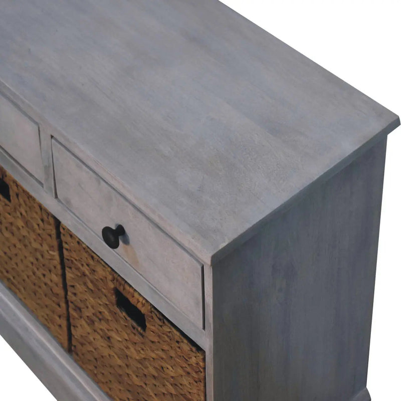 Basket Storage Cabinet - Gray Ash by HouseOfZazla