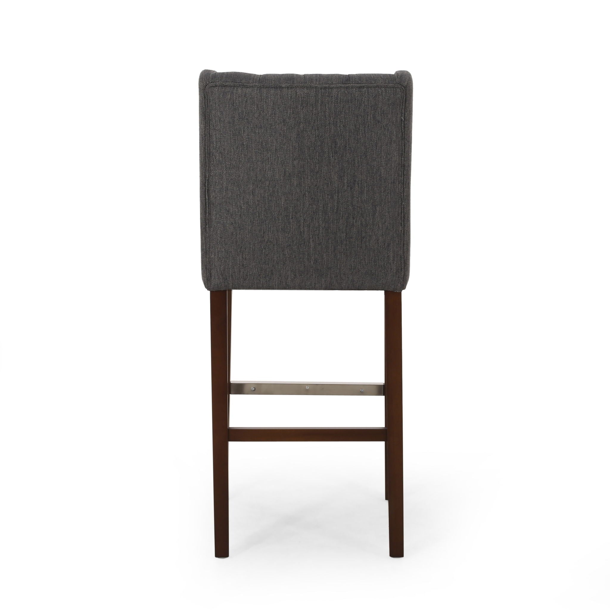 Solstara Upholstered Dining Barstool with Button Tufted and Wing Back by HouseOfZazla