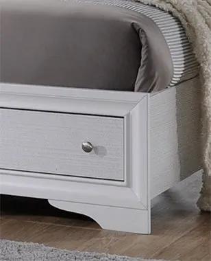 Traditional Style Queen 4 Pc Storage Bedroom Set Made with Wood in White by HouseOfZazla