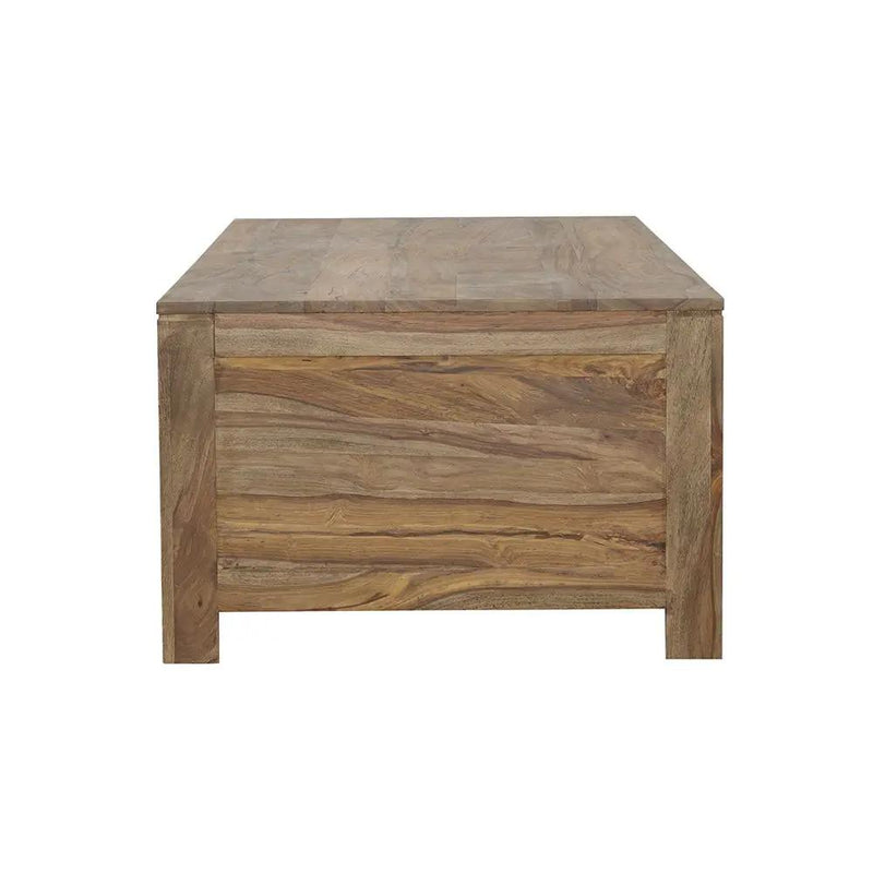 Esther 6-drawer Solid Wood Coffee Table Natural Sheesham by Unique Piece Furniture