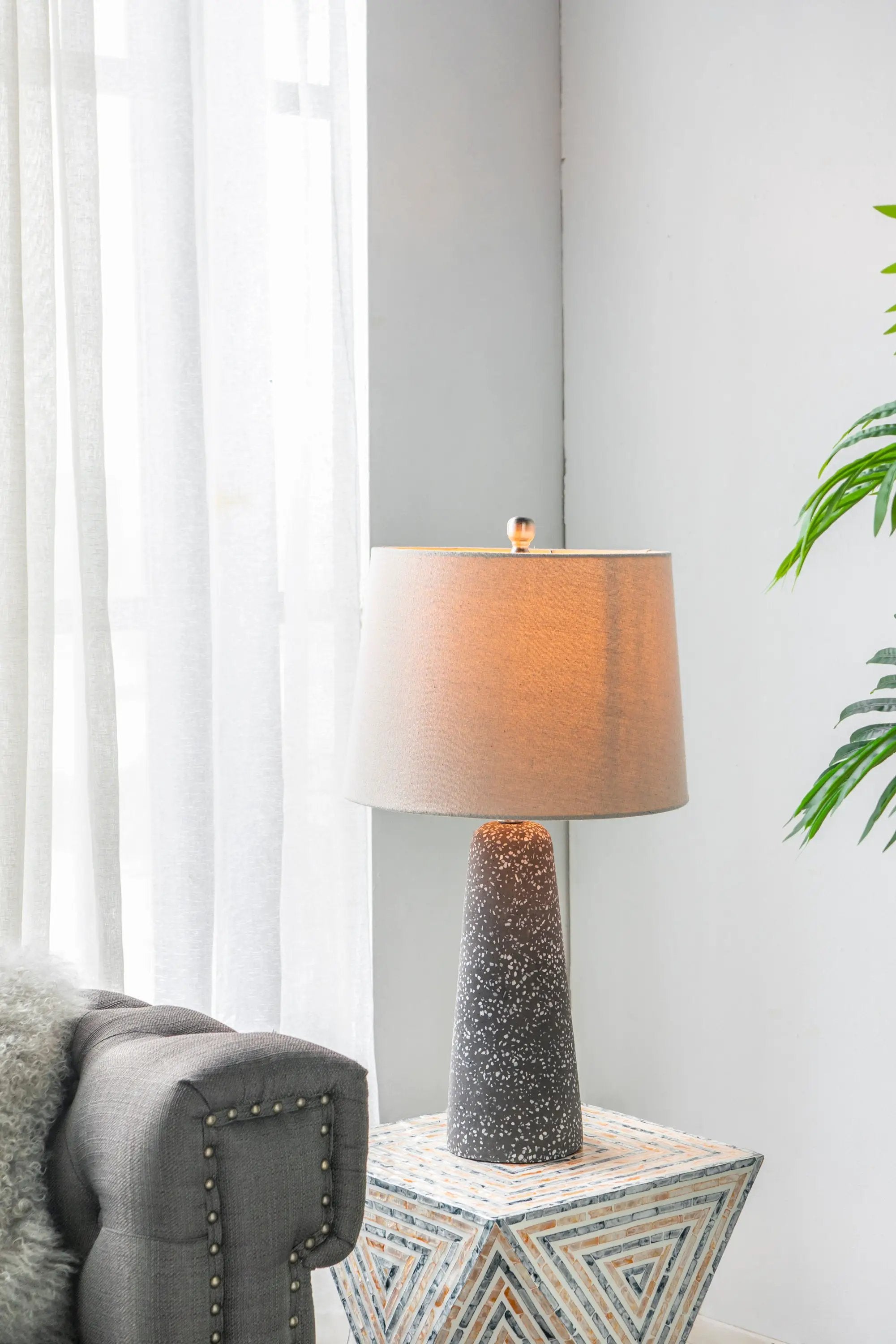 Artisan Multicolor Glass Table Lamp by HouseOfZazla