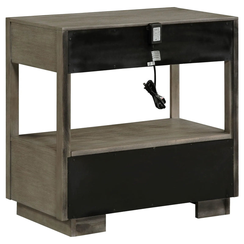 Durango 4-piece Eastern King Bedroom Set Taupe Oak by Unique Piece Furniture