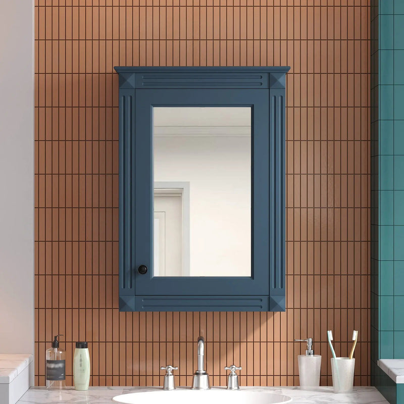 Wall Mounted Bathroom Storage Medicine Cabinet For Over Toilet With Mirror by HouseOfZazla
