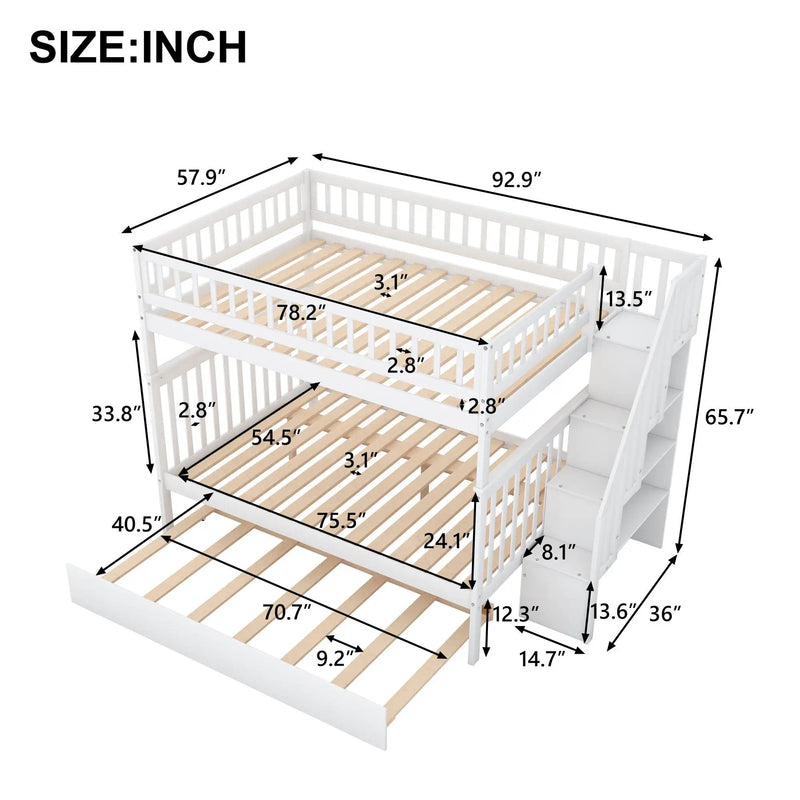 Bunk Bed With Staircase by Unique Piece Furniture