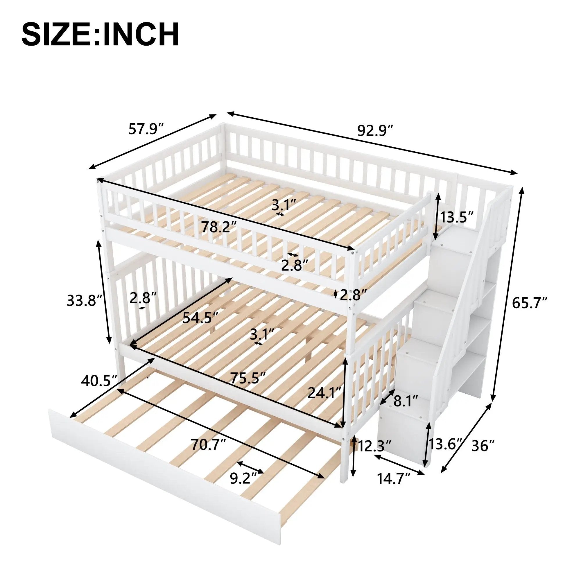 Bunk Bed With Staircase by HouseOfZazla
