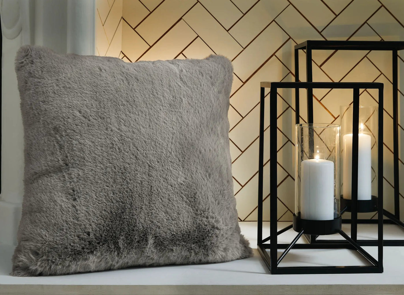 Gariland - Faux Fur Pillow by Unique Piece Furniture