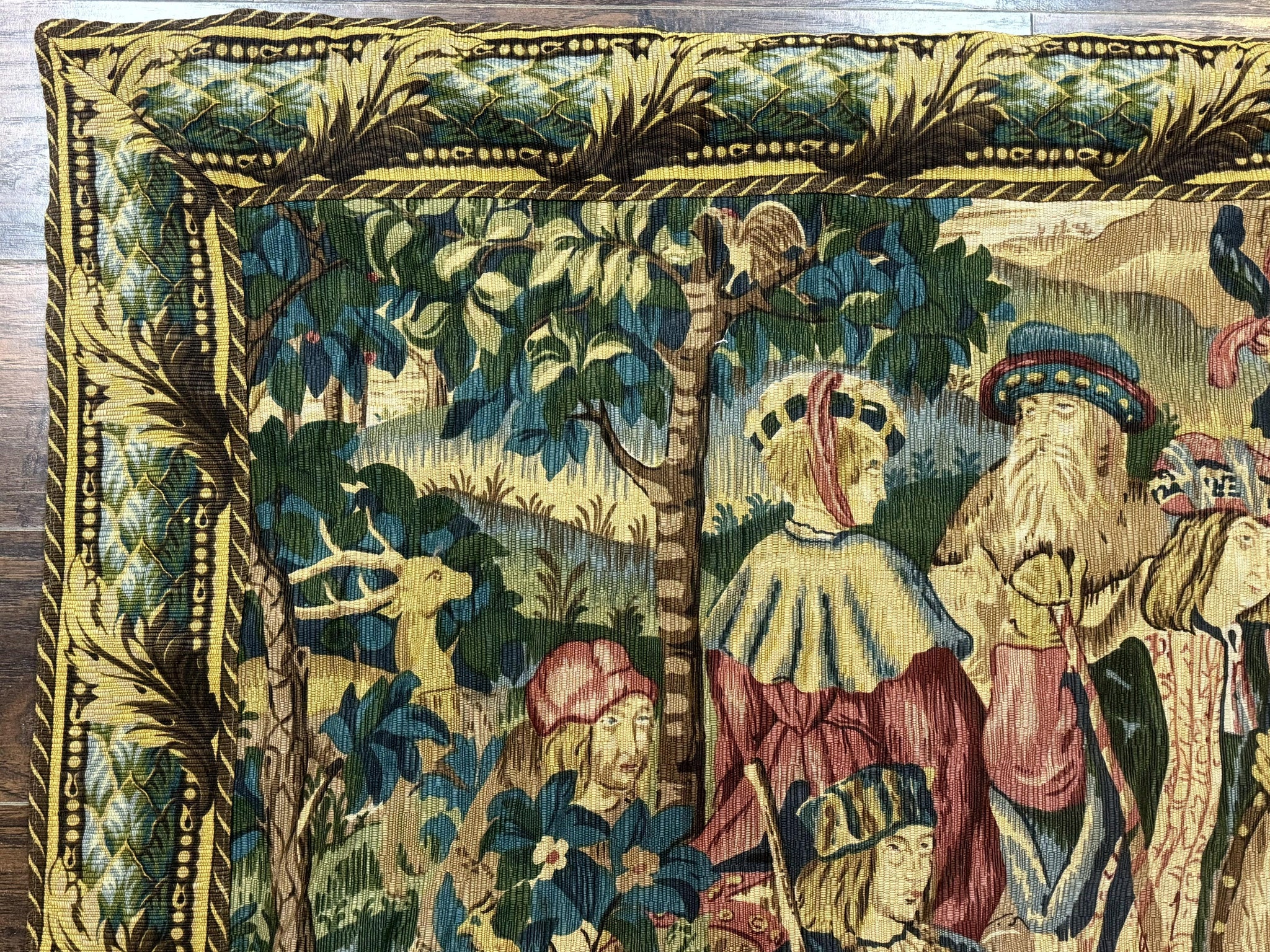 Vintage European Tapestry 5.5 x 8, The Royal Hunt by Jewel Rugs