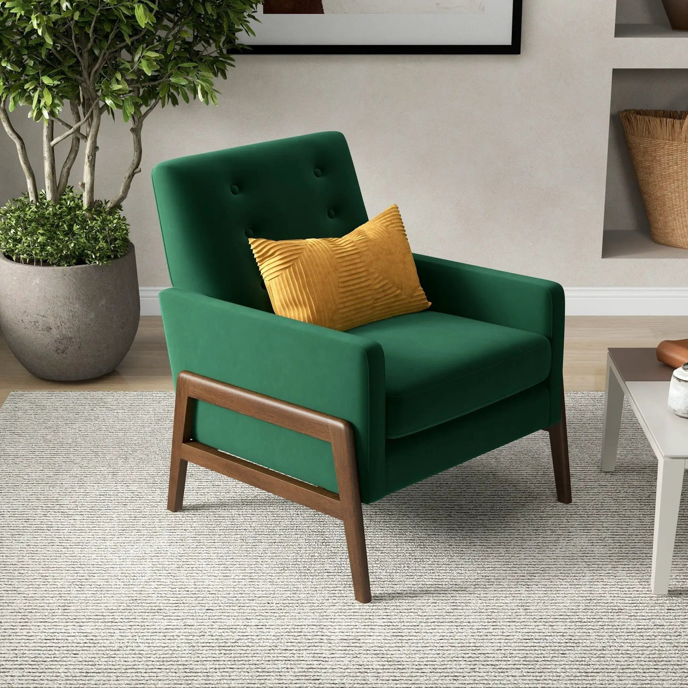 Cole - Solid Wood Lounge Chair by HouseOfZazla