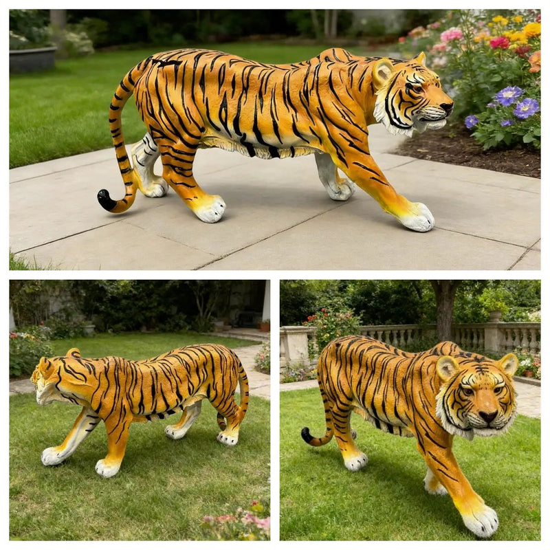 Simulated Tiger Resin Garden Statue by HouseOfZazla