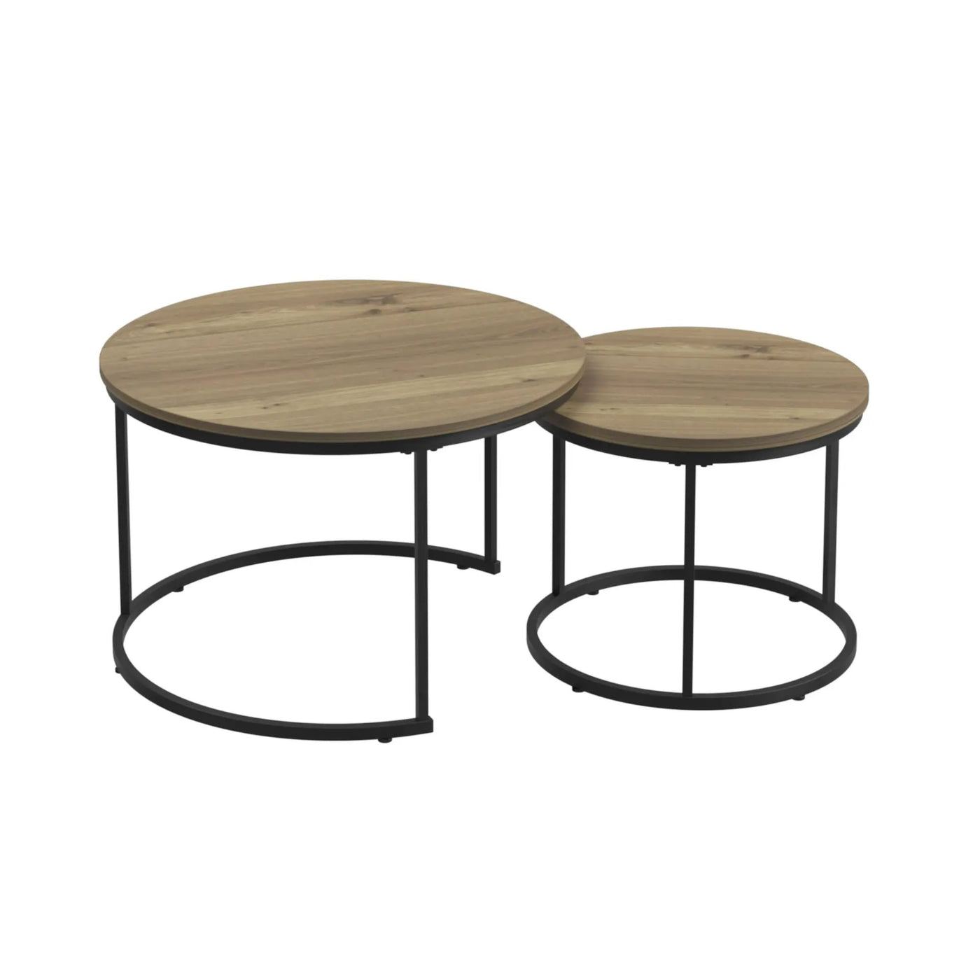 Round Nesting Coffee Table (Set of 2) by HouseOfZazla
