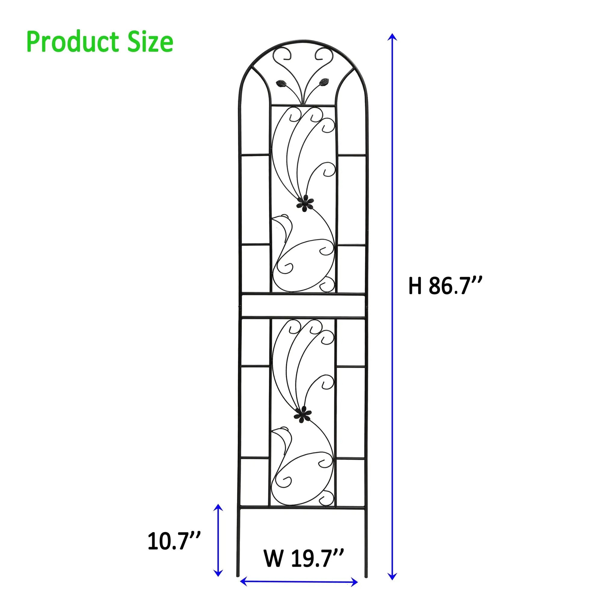2 Pack Metal Garden Trellis by HouseOfZazla