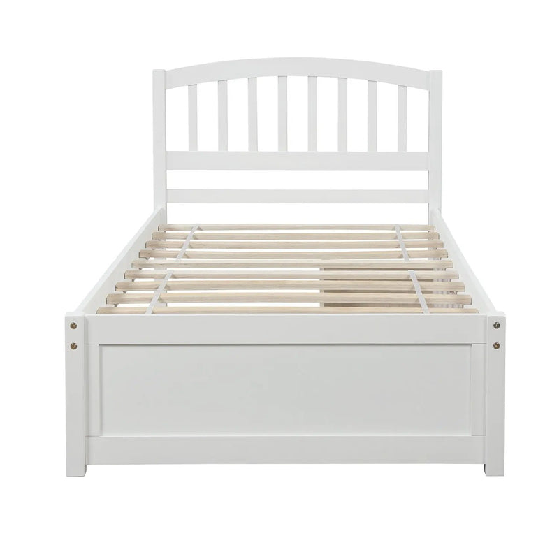 Platform Storage Bed Wood Bed Frame With Two Drawers And Headboard by Unique Piece Furniture