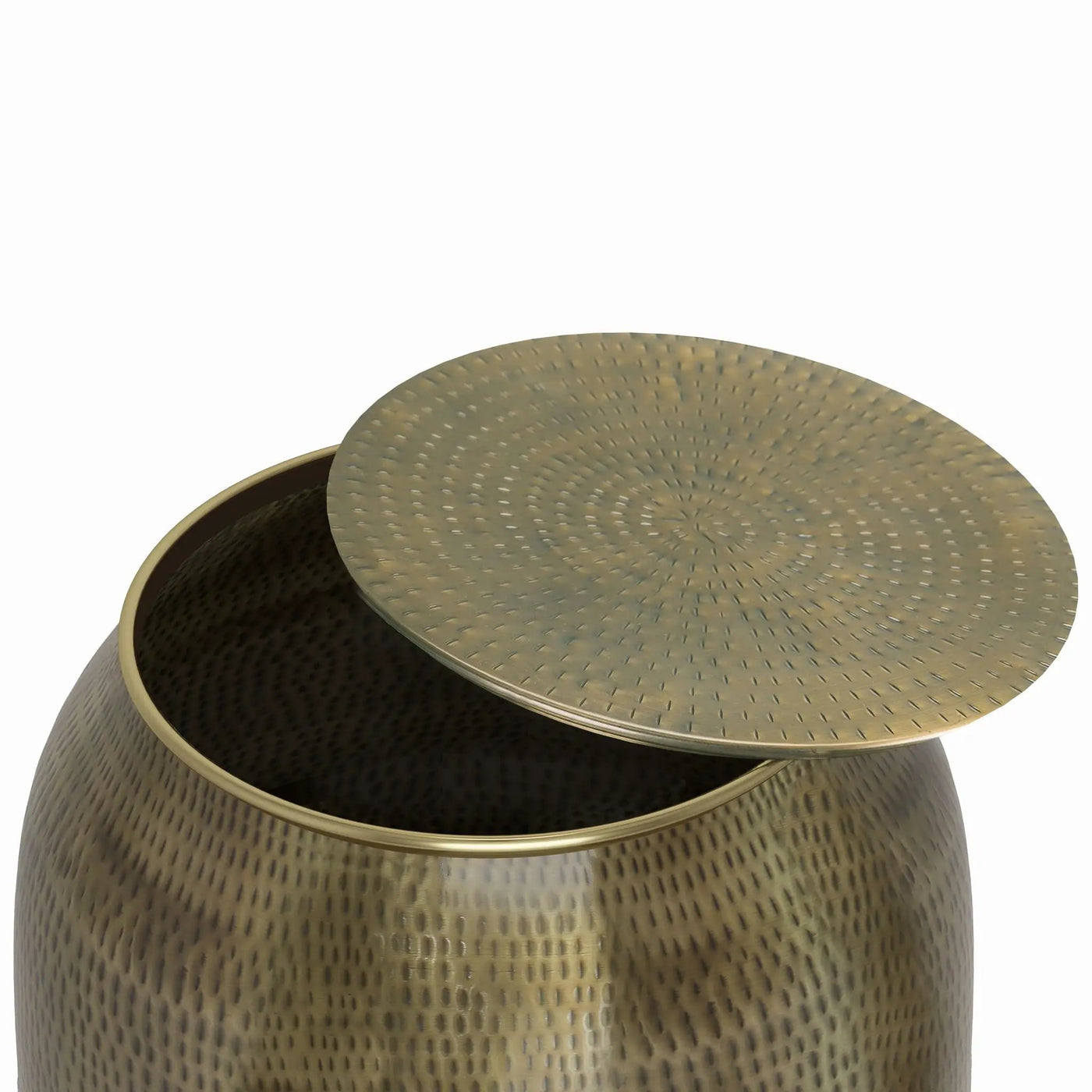 Griffen - Handcrafted Metal Storage Accent Table by HouseOfZazla
