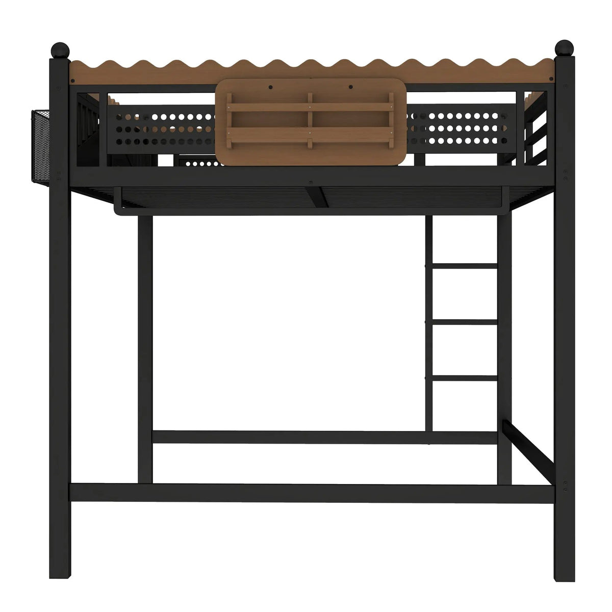Queen Size Loft Bed with Ladders and Storage by HouseOfZazla
