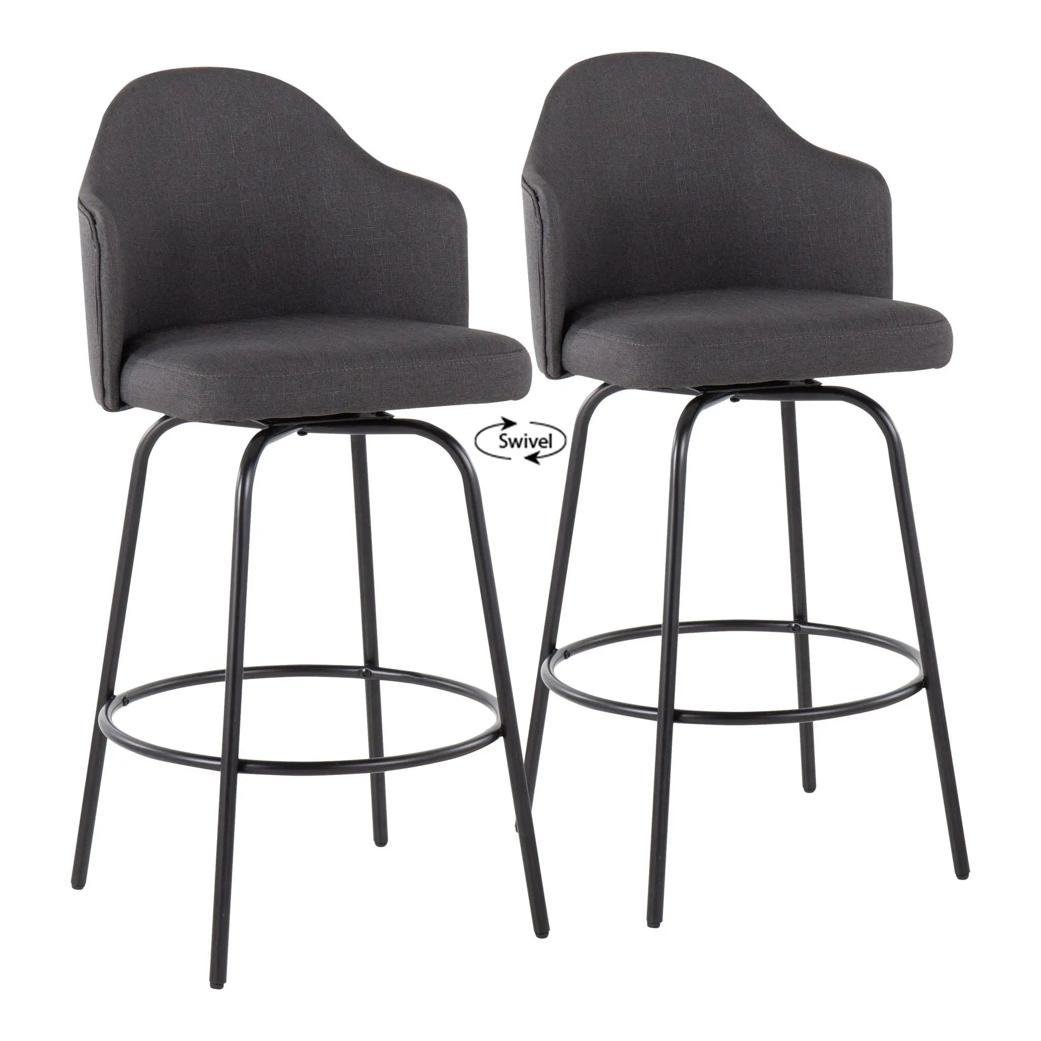 Ahoy - Contemporary Fixed Height Counter Stool (Set of 2) by HouseOfZazla