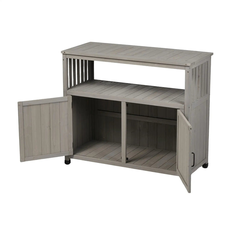 Patio Bar Table Set With Storage by HouseOfZazla