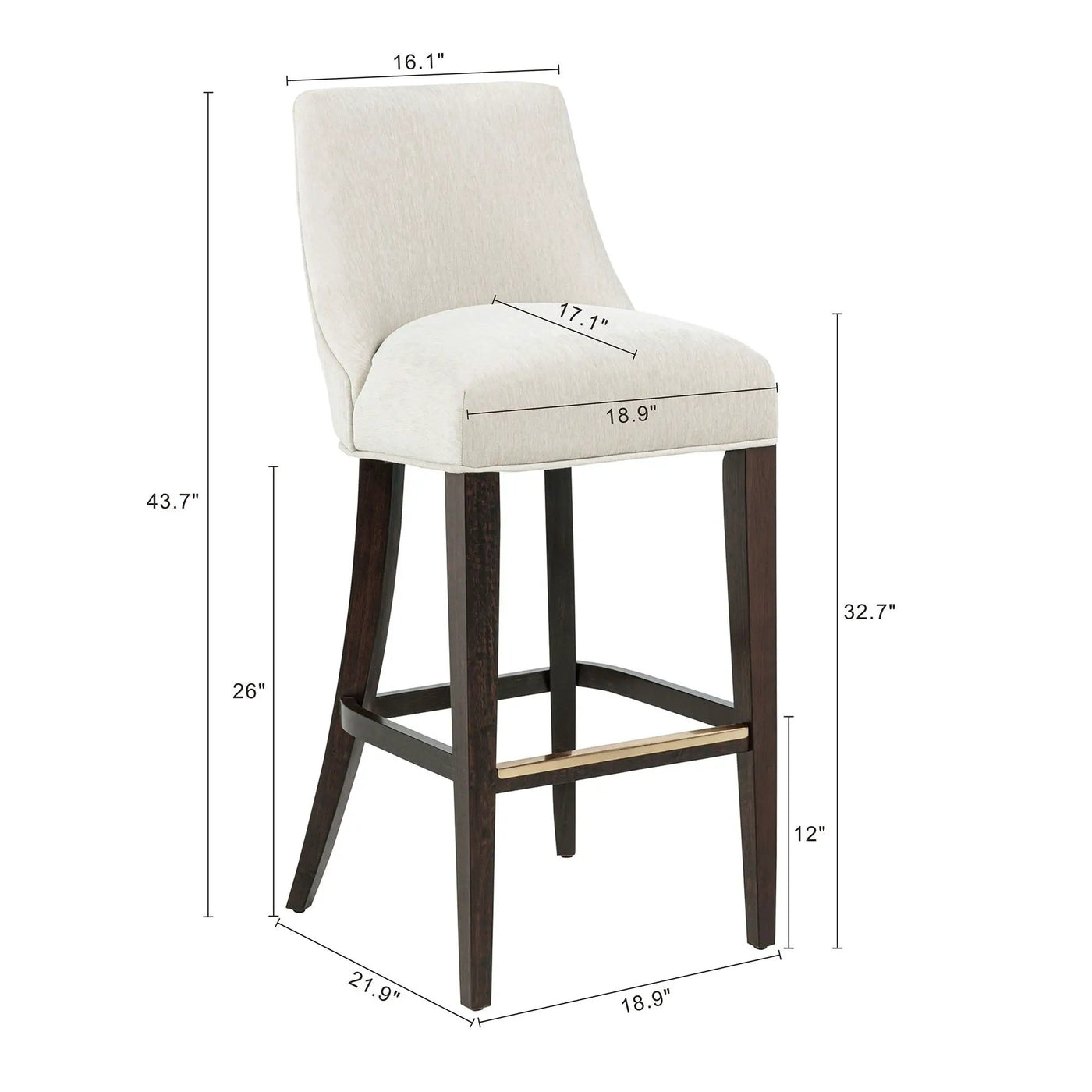 Beever - Barstool With Backrest by HouseOfZazla
