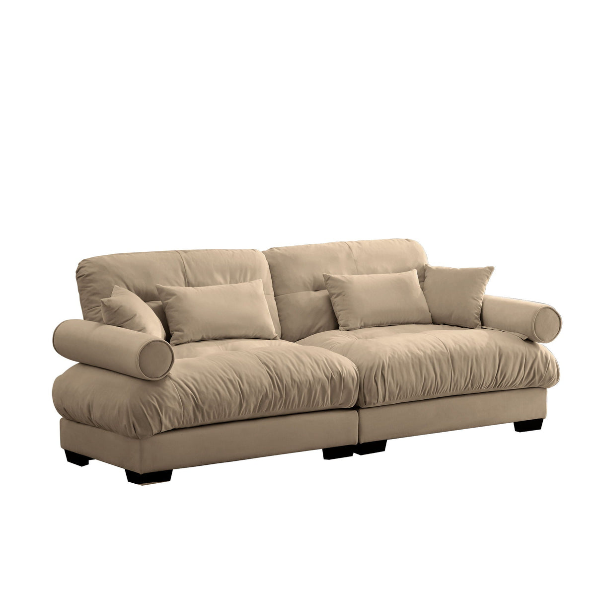 Modern Oversize Sofa with Cloud-Like Comfort - Fabric Stationary Sofa, photo 8 of 28