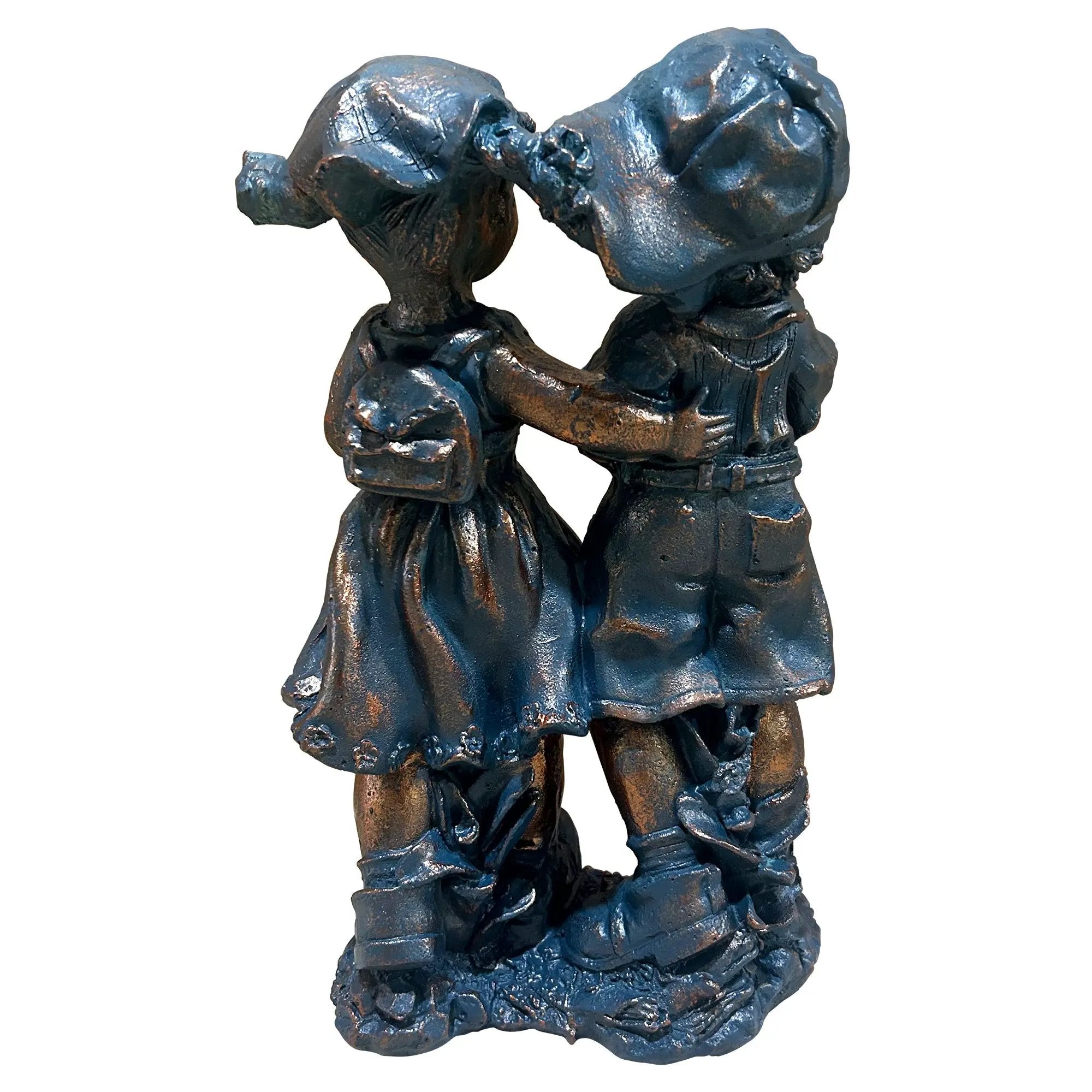 Magnesium Oxide Statues Of A Boy And A Girl by HouseOfZazla