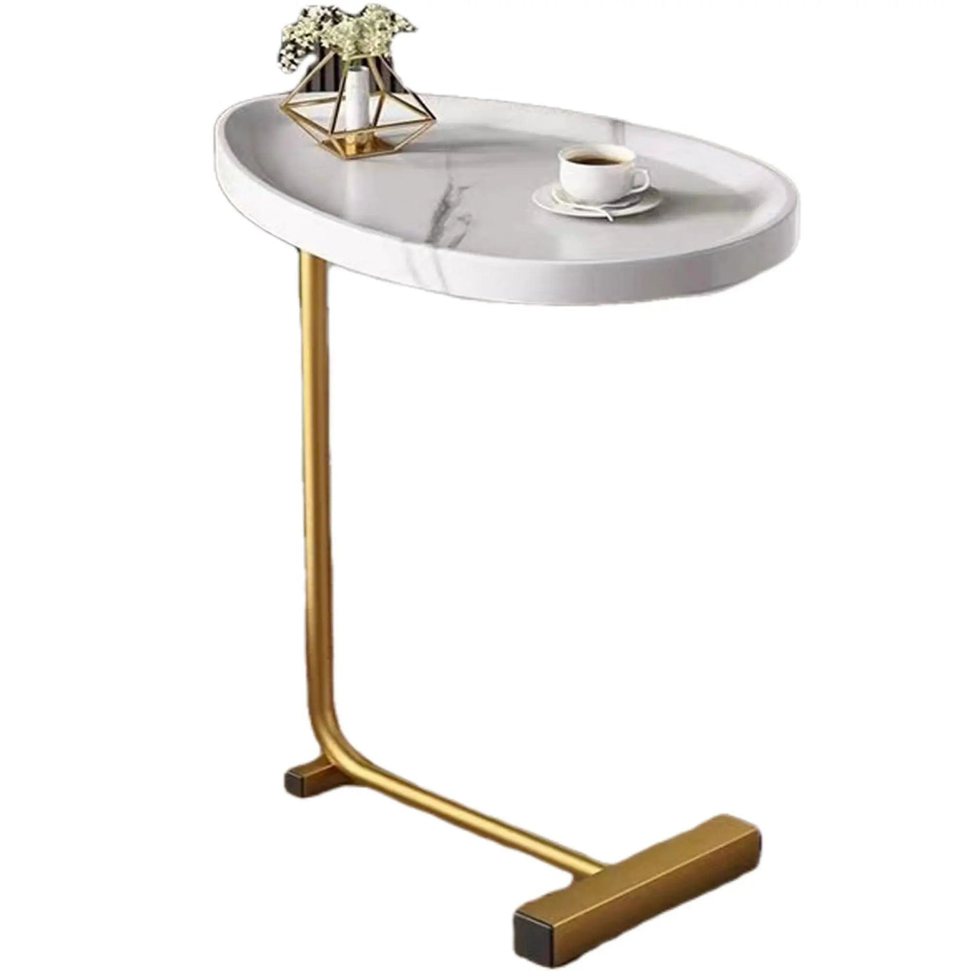 C-Shaped Side Table for Sofa and Bedroom by HouseOfZazla