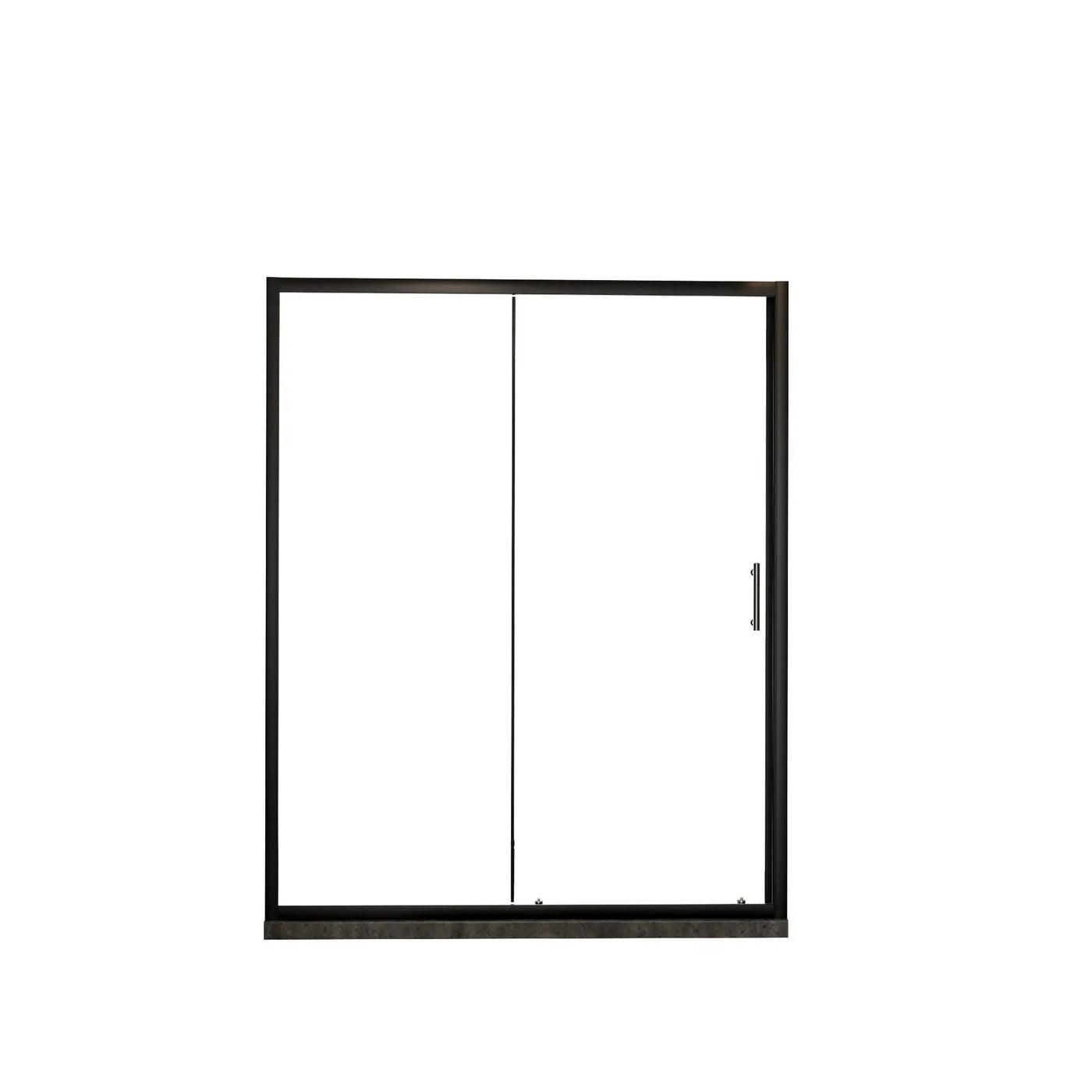 Single Sliding Shower Door, Thick Clear Tempered Glass Shower Door With Stainless Steel Handle by HouseOfZazla