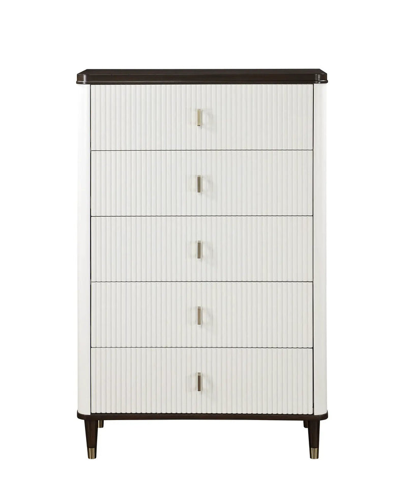 Carena Chest - White / Walnut by HouseOfZazla