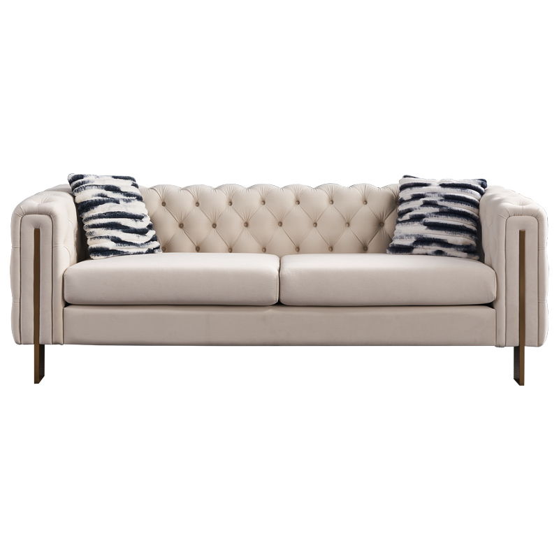 Chesterfield - Modern Tufted Living Room Sofa, 84.25''W Couch, photo 3 of 21