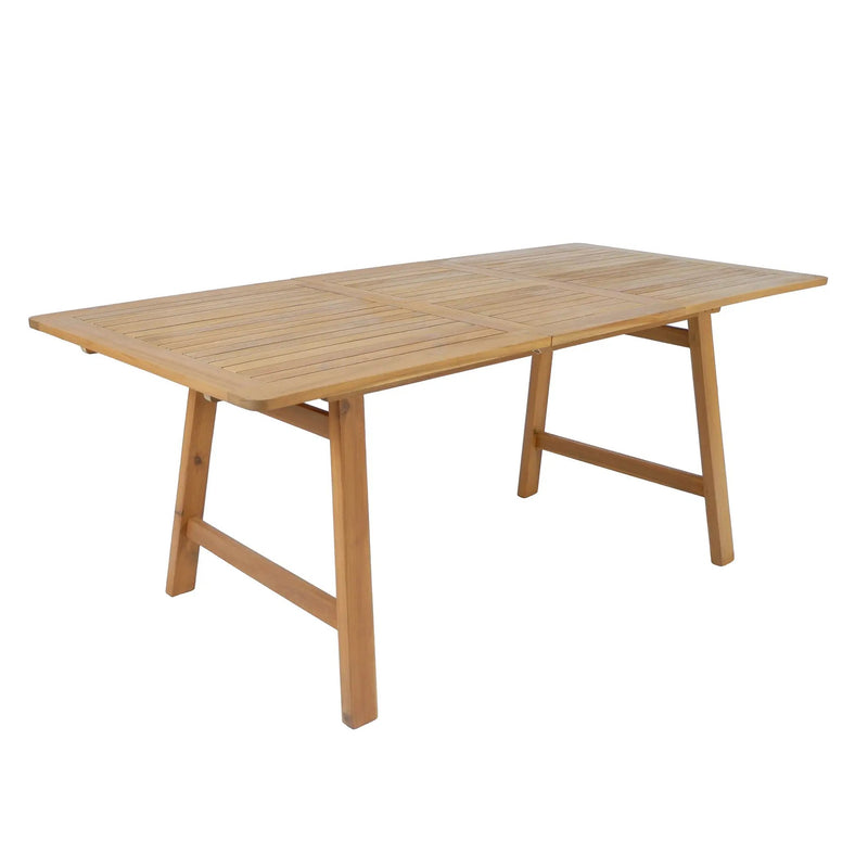 7-Piece Extendable Acacia Wood Outdoor Dining Set by HouseOfZazla