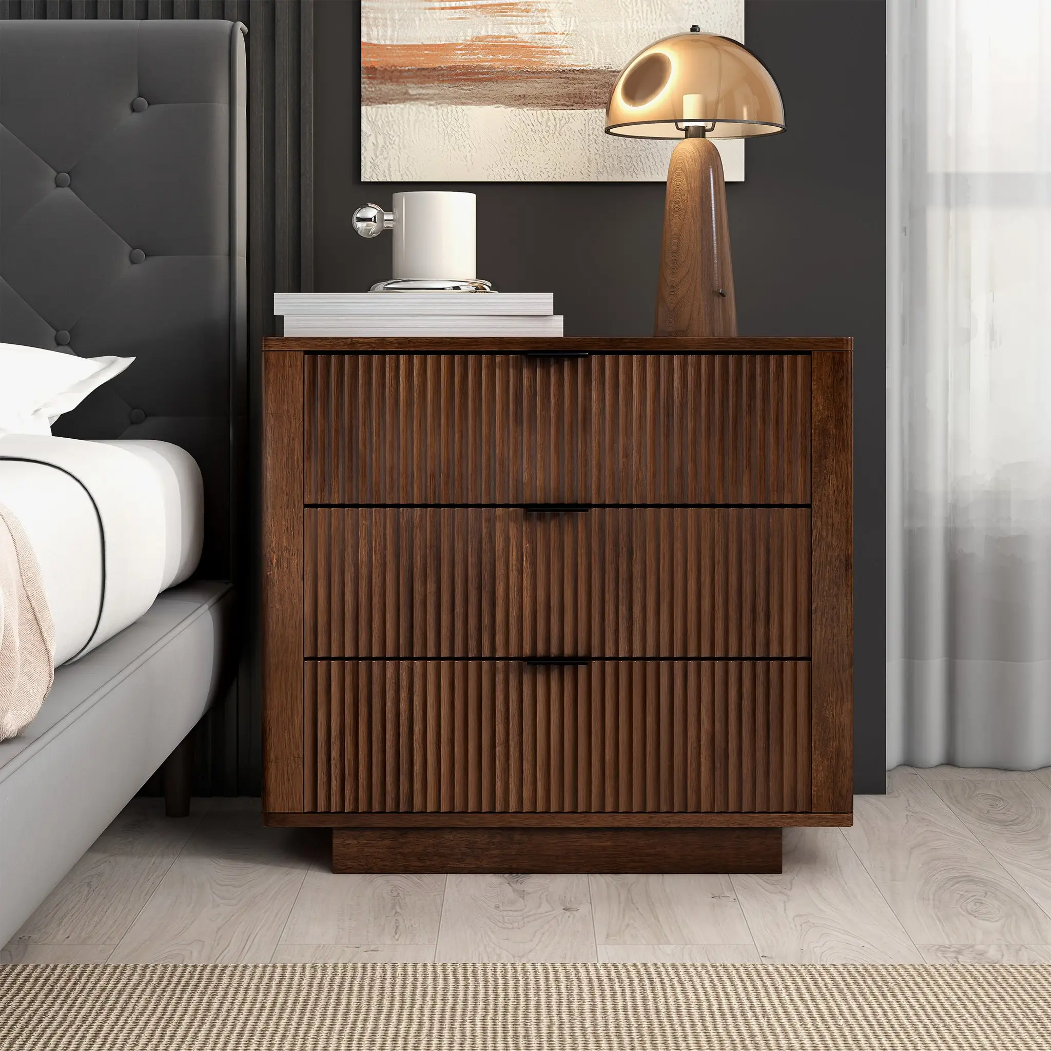 Lola Walnut Nightstand by HouseOfZazla