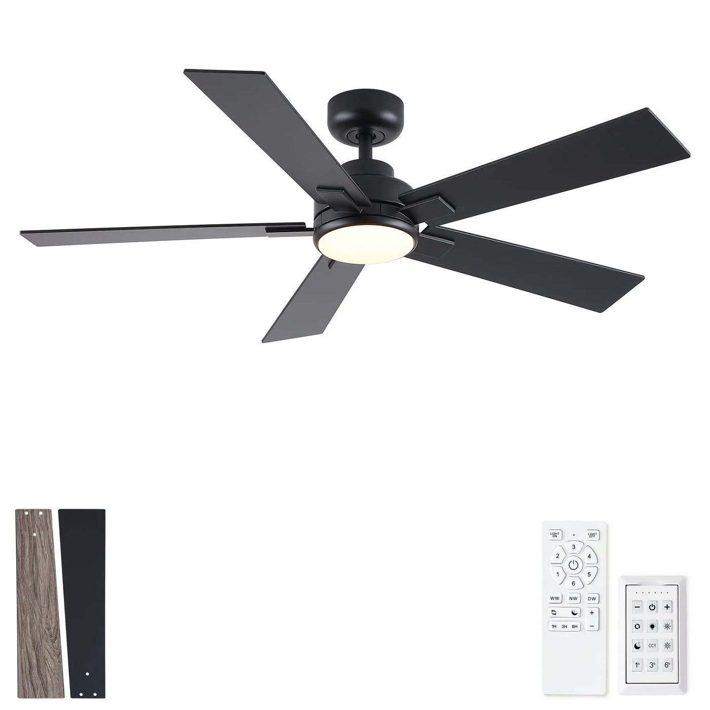 Reversible Motor Integrated LED Dimmable Ceiling Fan With Light by HouseOfZazla