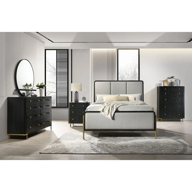 Anser - 8 Drawer Dresser - Black