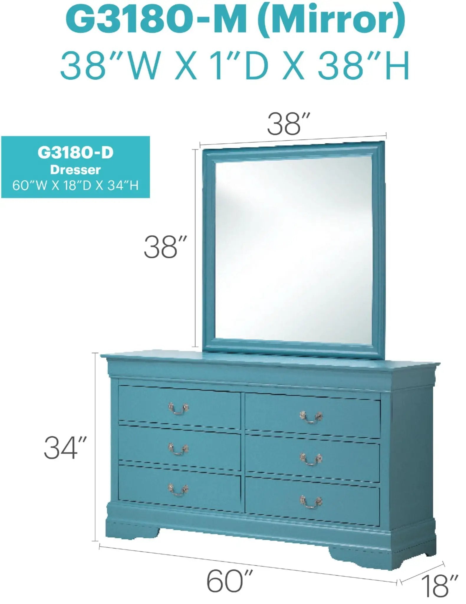 Elegant Traditional Storage Dresser by Unique Piece Furniture