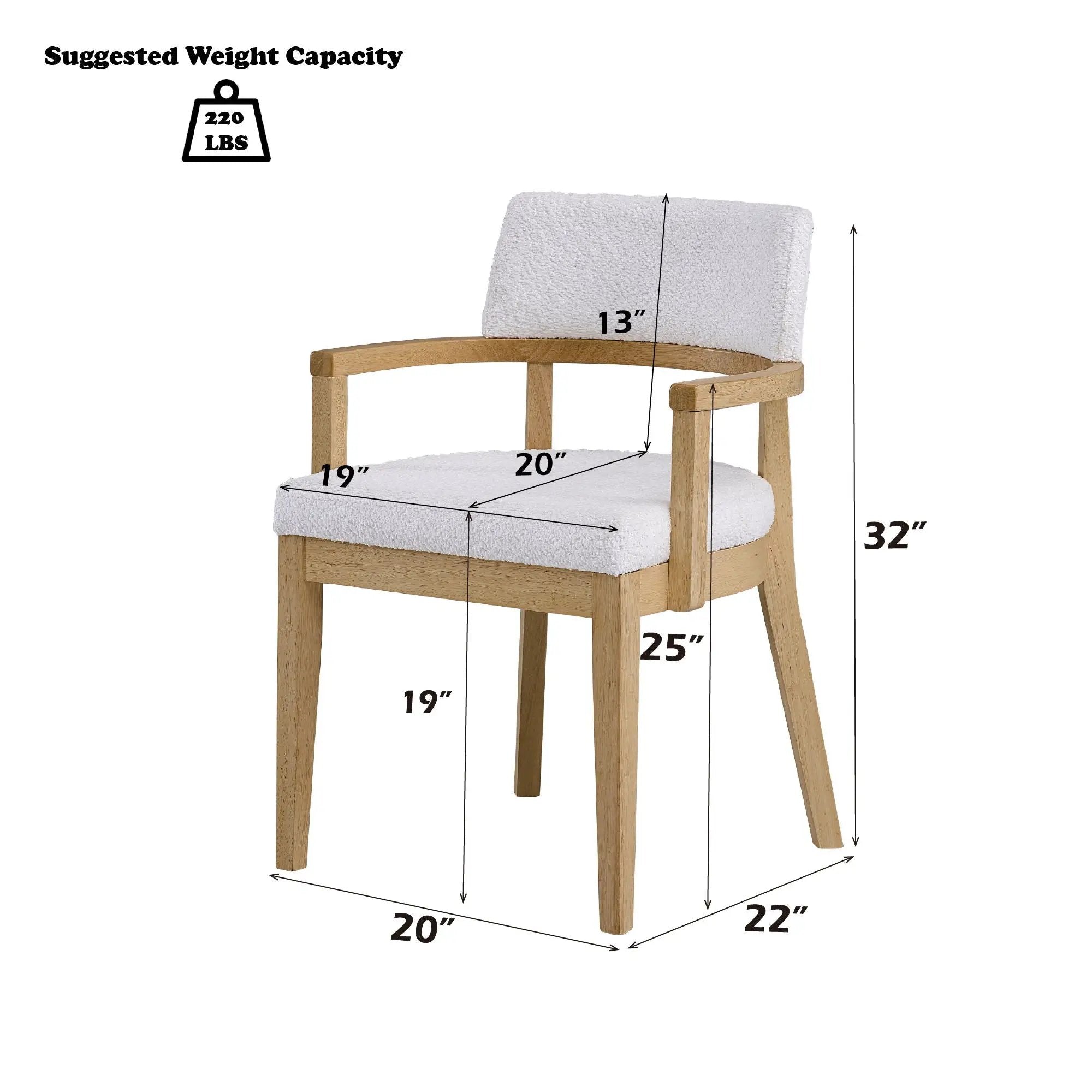 Side Chair (Set of 2) - White by HouseOfZazla