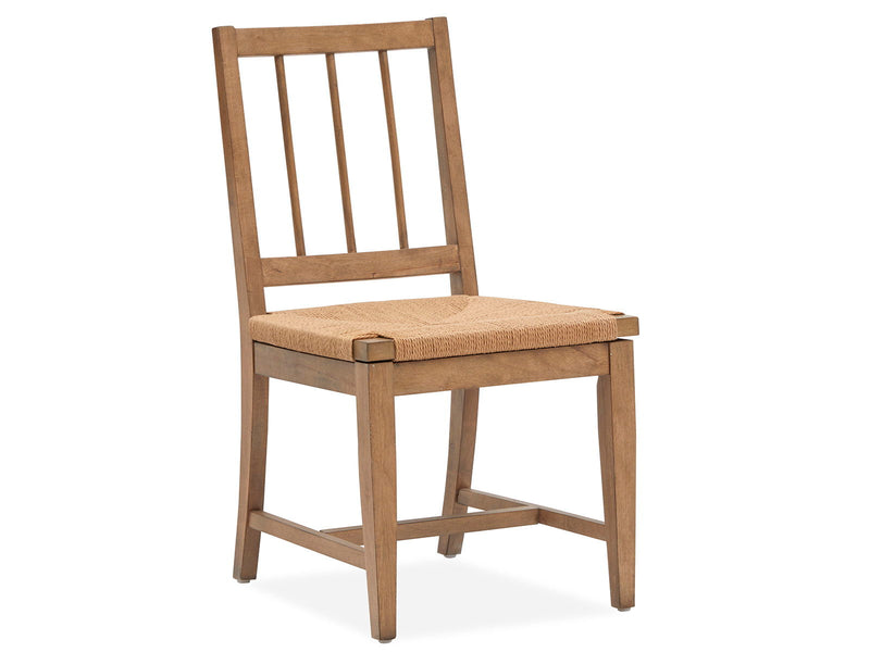 Lindon - Dining Side Chair With Paper Cord Seat (Set of 2) - Light Brown, photo 7 of 7
