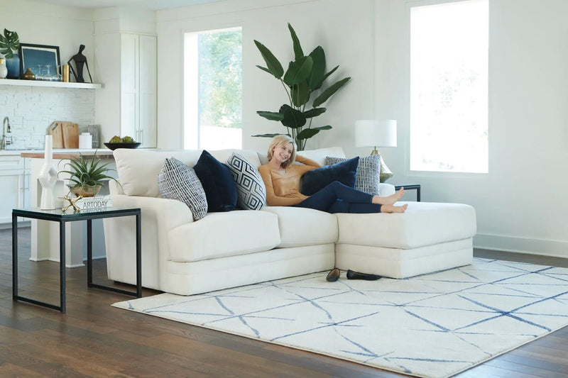 Polaris - Sectional With Comfort Coil Seating And Accent Pillows Included by Unique Piece Furniture