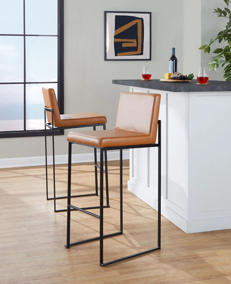 Fuji - Contemporary High Back Barstool Elegant Design by Unique Piece Furniture