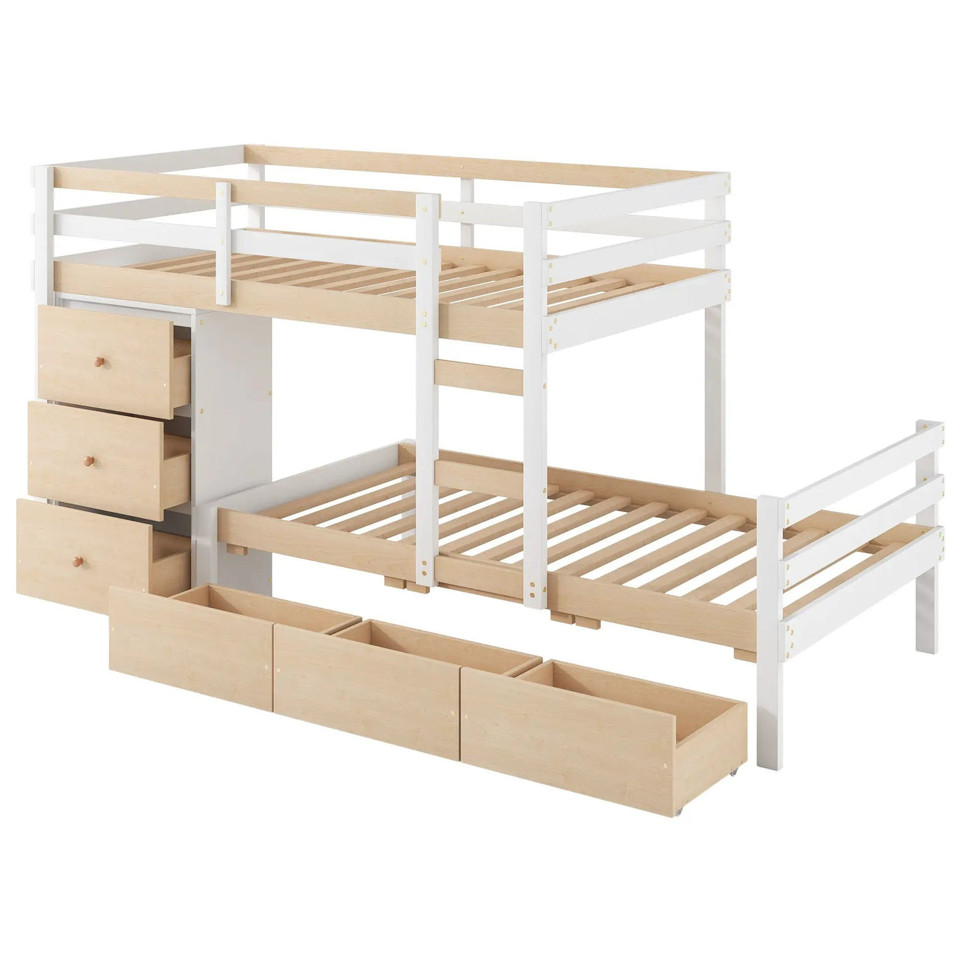 Loft Bunk Bed With Drawers And Ladder by HouseOfZazla