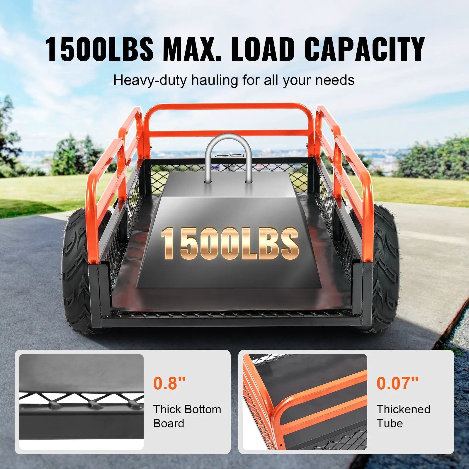 Heavy Duty Steel ATV Dump Trailer by HouseOfZazla