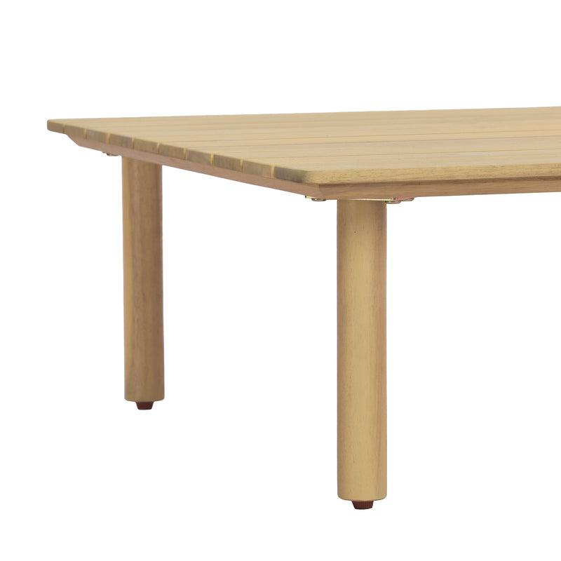 Acacia Wood Outdoor Square Coffee Table by HouseOfZazla