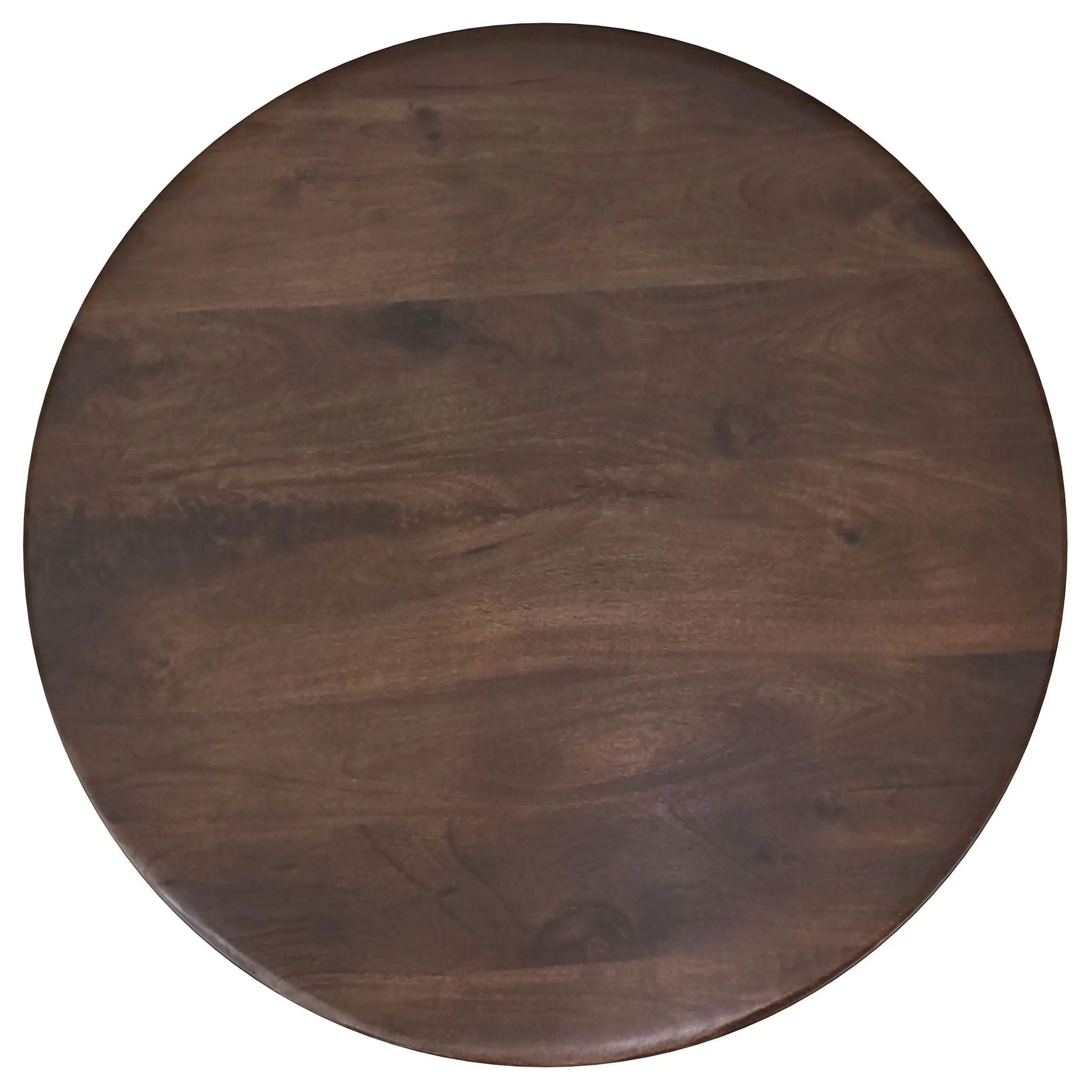 Dale Round Solid Mango Wood Coffee Table Brown by Unique Piece Furniture
