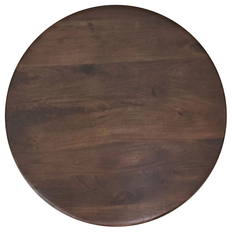 Dale Round Solid Mango Wood Coffee Table Brown by Unique Piece Furniture