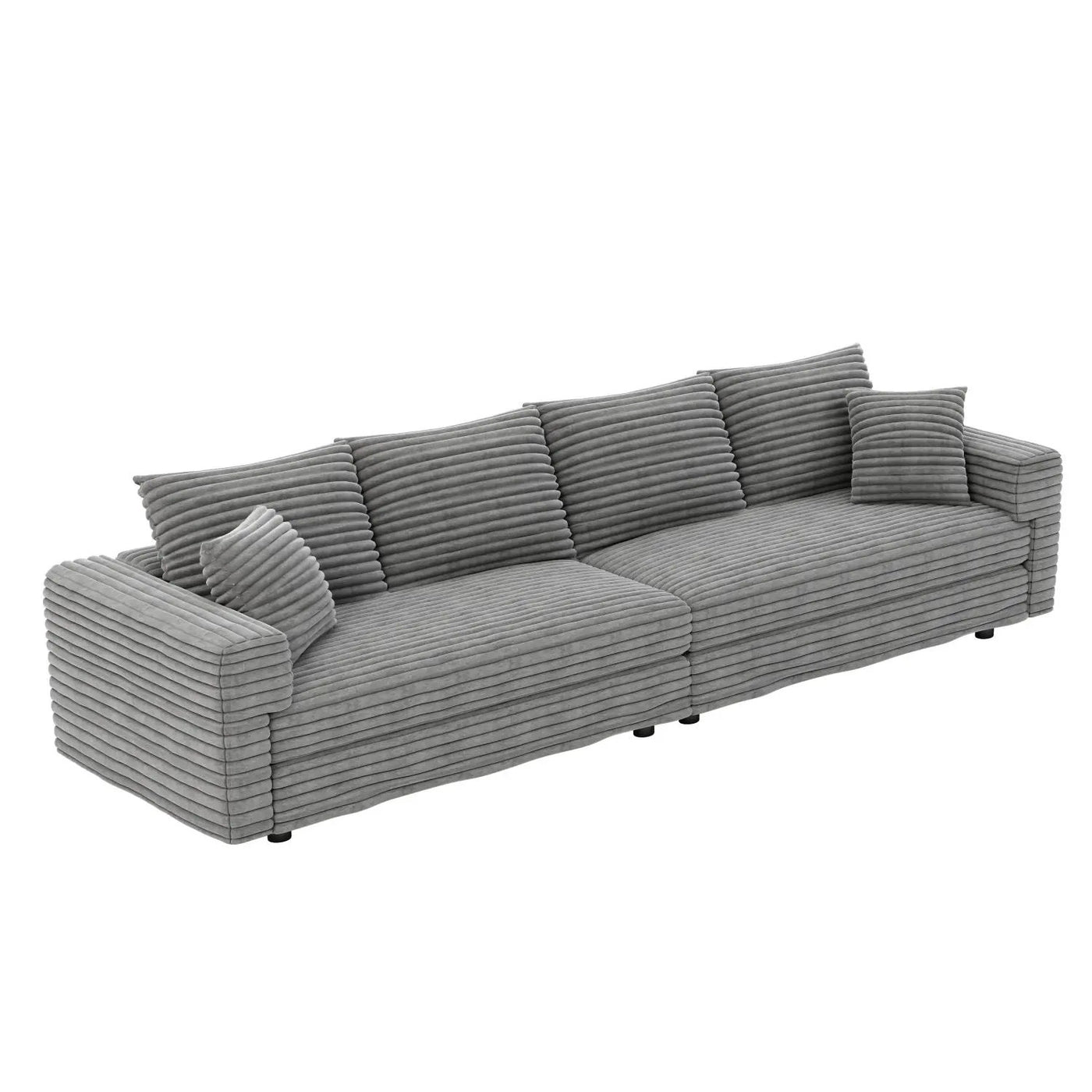 4 Seat Sofa, Deep Seat Couches With Soft Pillows by HouseOfZazla