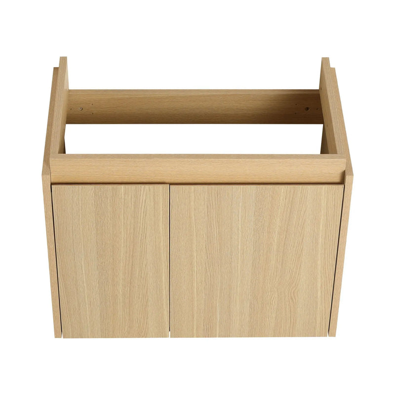 Modern Bathroom Vanity With Ceramic Basin, Wall Mounted Floating Sink Combo, Storage Cabinet by HouseOfZazla