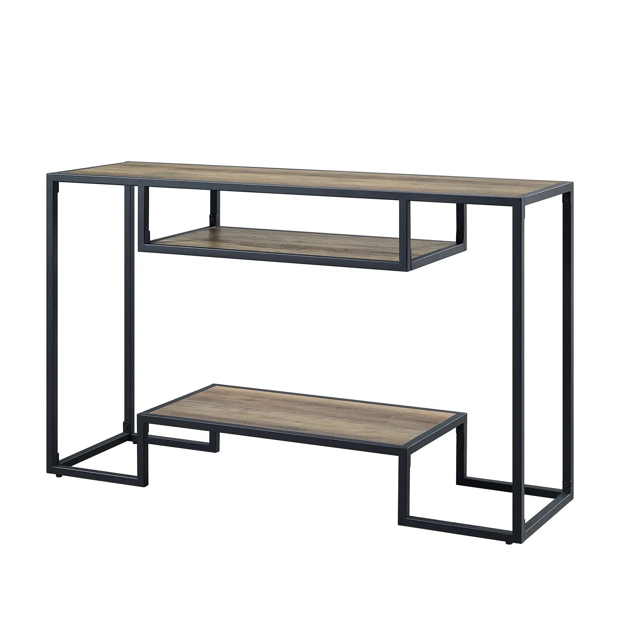Idella - Sofa Table - Rustic Oak / Black by Unique Piece Furniture