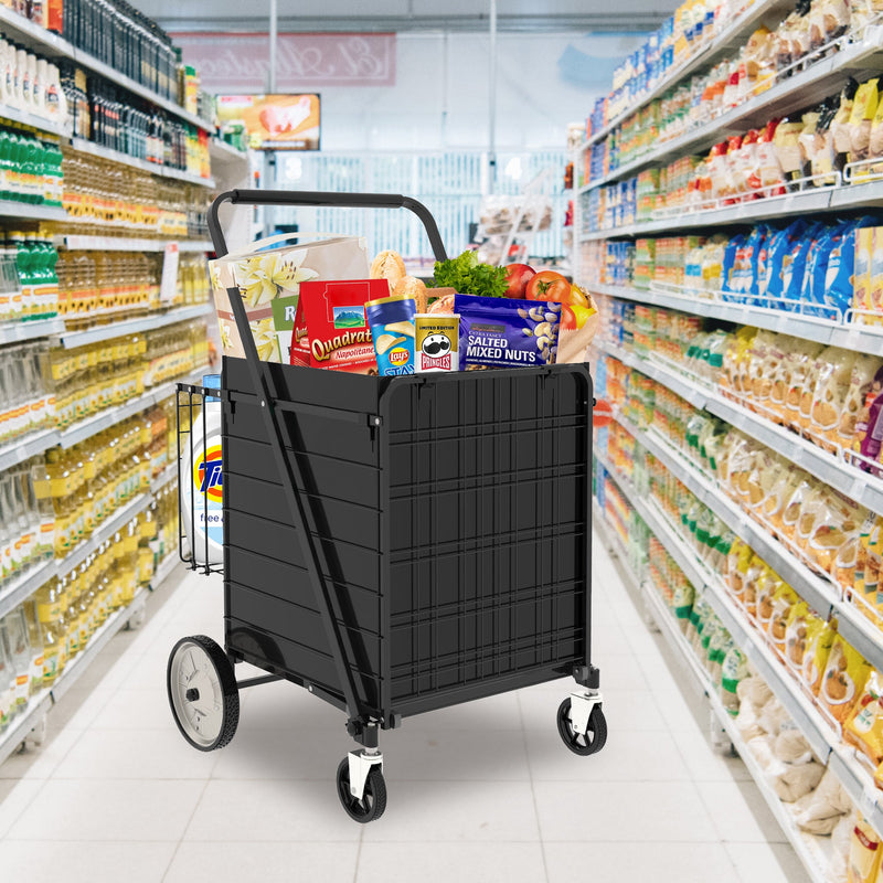 Bigger Super Jumbo Shopping Cart with Foldable Metal Frame - Metal, photo 4 of 10