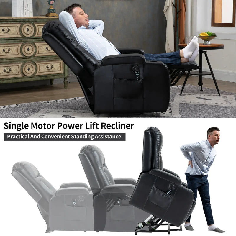Infinite Position Power Lift Recliner Chair for Elderly by HouseOfZazla