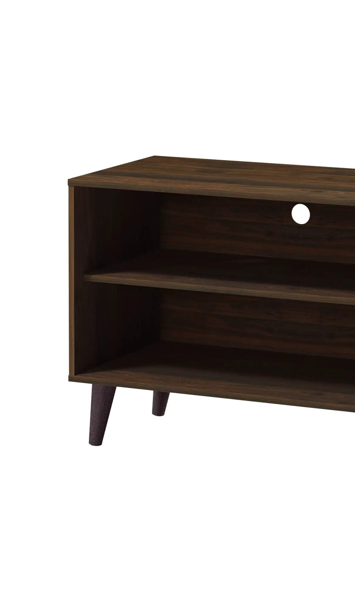 Amidon - TV Stand, With 2 Storage Shelves And 1 Cabinet by HouseOfZazla