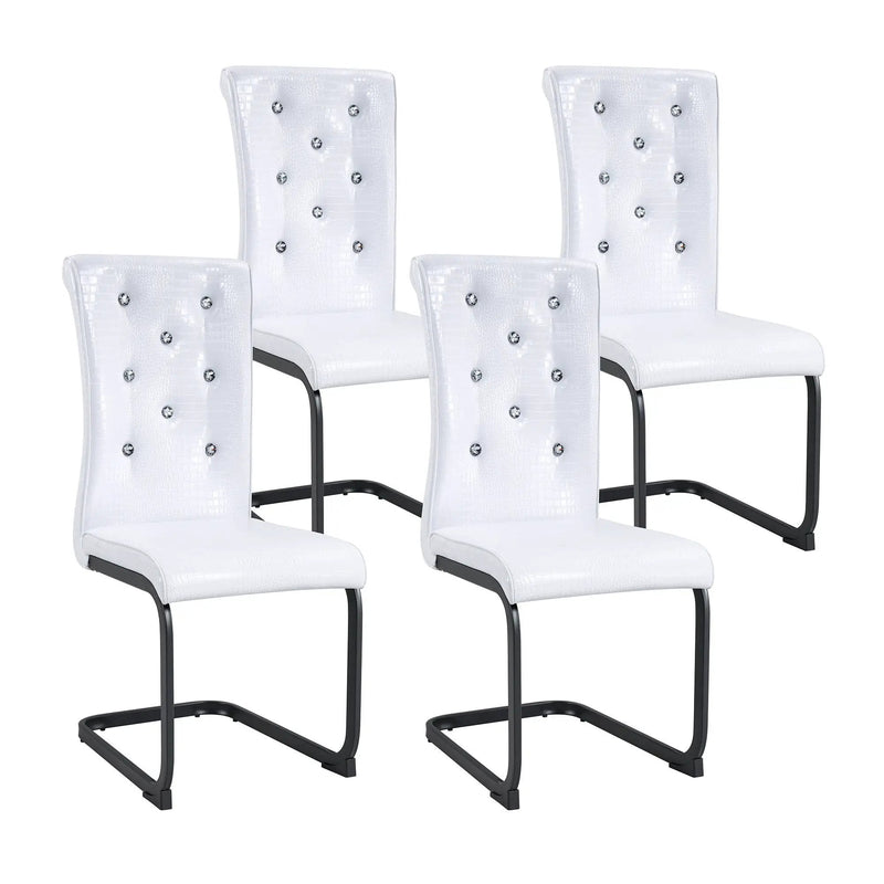 Alligator Skin Upholstered Dining Chairs by HouseOfZazla