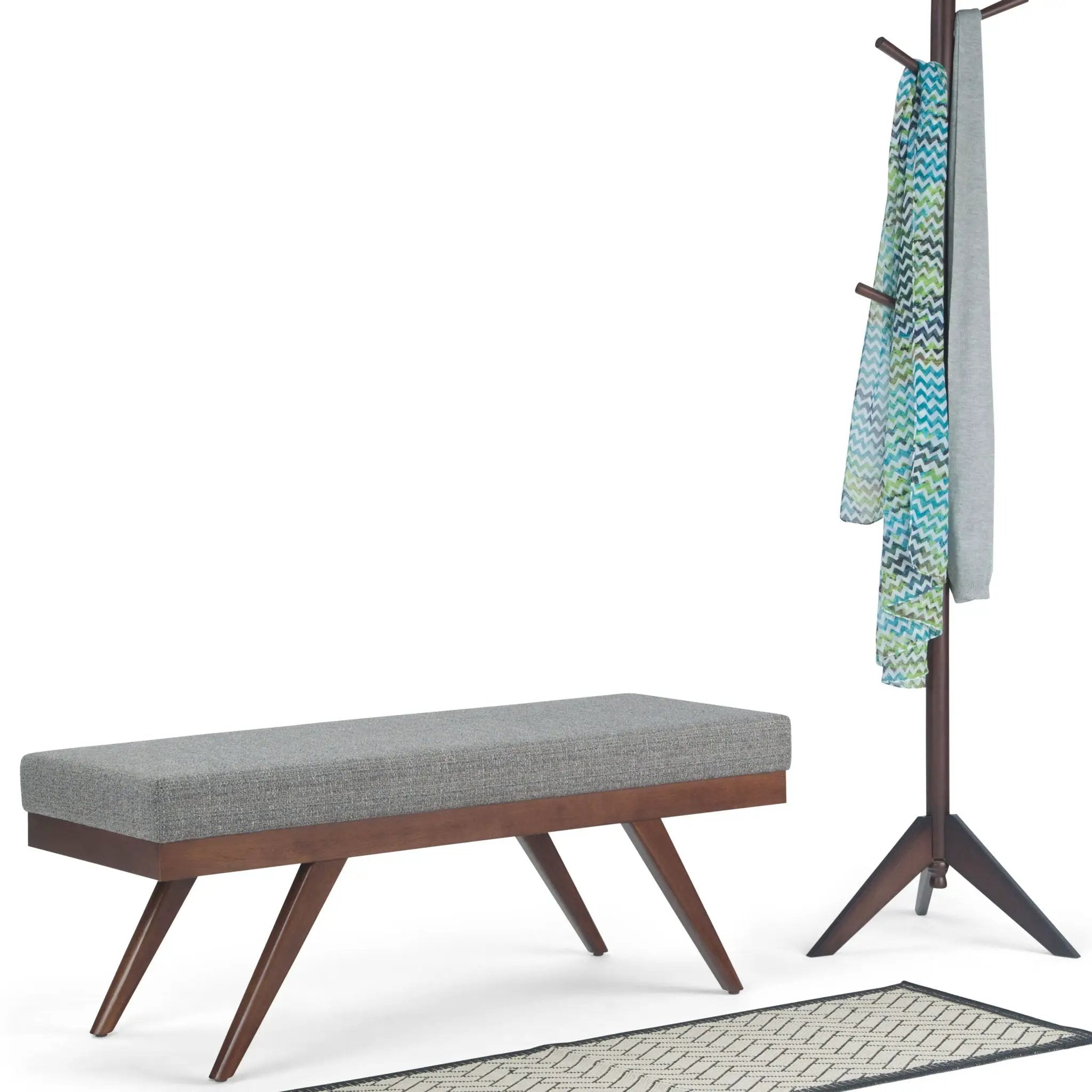Chanelle - Mid-Century Ottoman Bench by HouseOfZazla